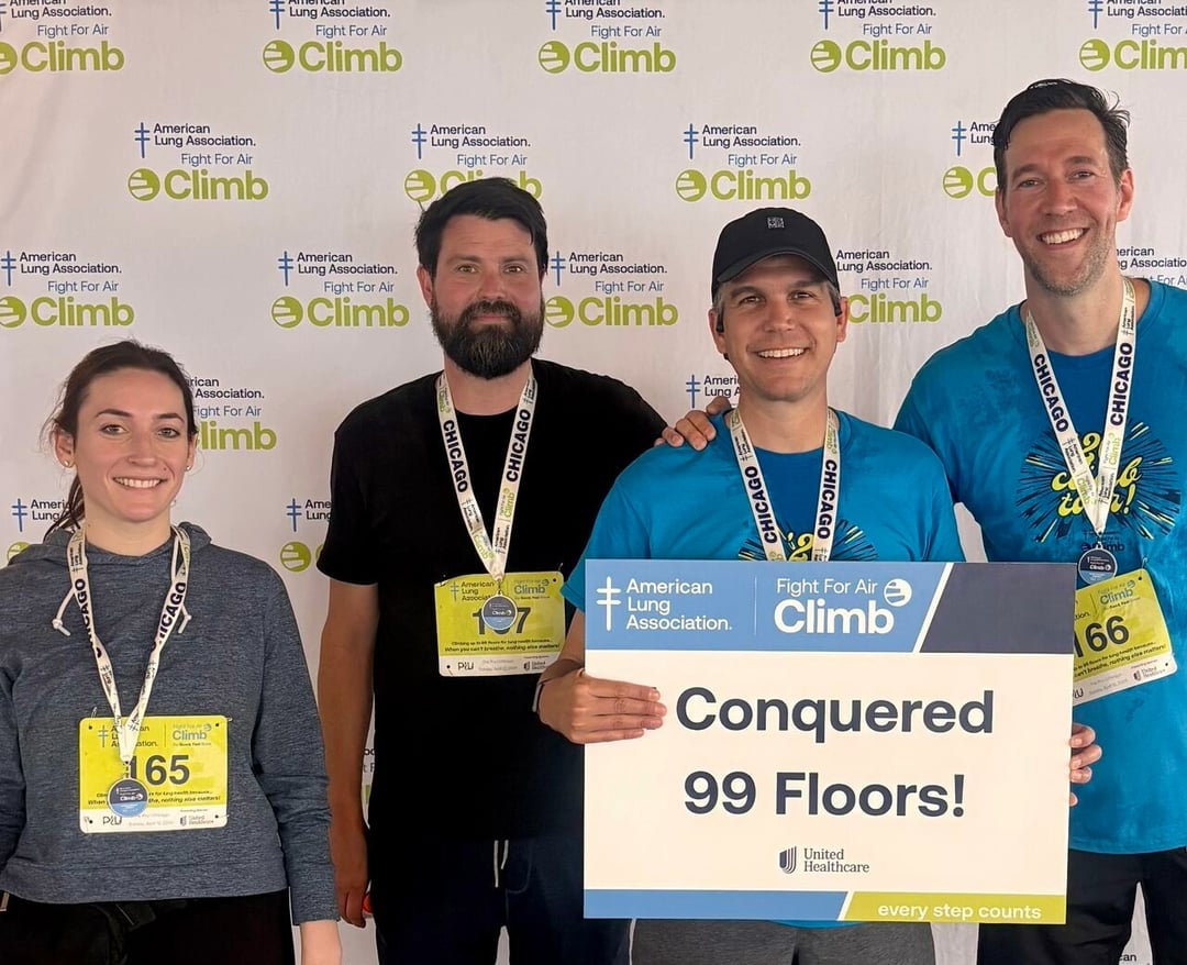 HDMZ employees at the 2026 ALA Stair Climb Art